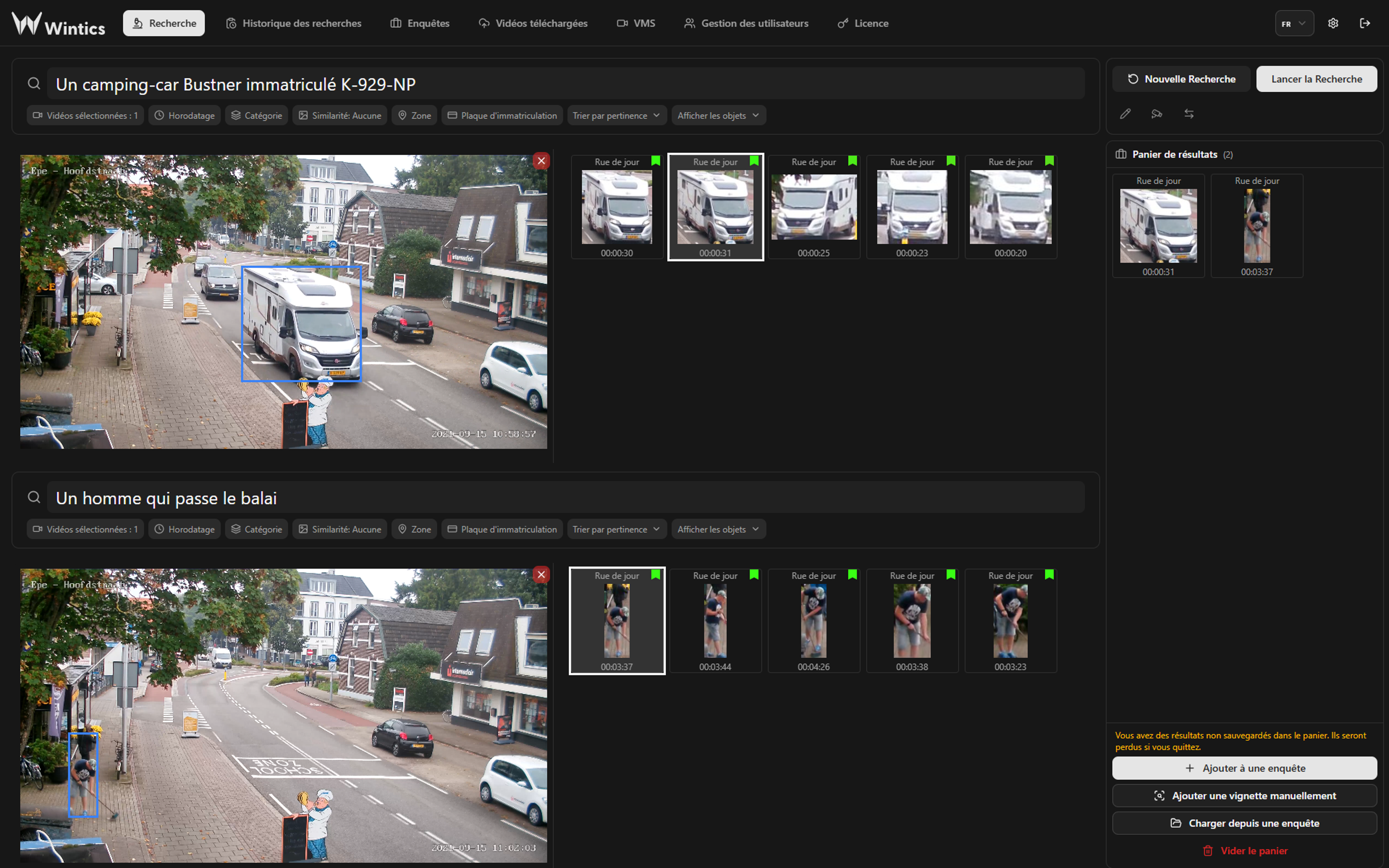Wintics - Wintics SEARCH : Investigation Assistée par IA et Lecture de Plaques (LAPI)