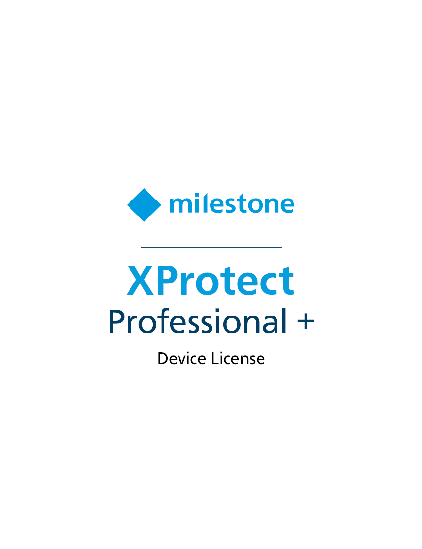 Milestone XProtect Professional+ Base Licence - XPPPLUSBL - VMS Vidéosurveillance